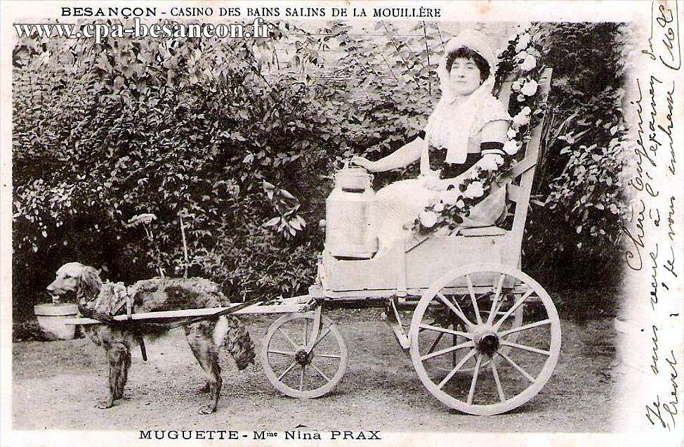BESANÇON - CASINO DES BAINS SALINS DE LA MOUILLÈRE - MUGUETTE - Mme Nina PRAX